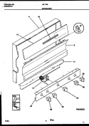 BACKGUARD Diagram and Parts List for 30-1149-23-12  Tappan Range