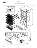 CABINET / CONTROLS / SHELVES Diagram and Parts List for GFU20F7AW7  Gibson Freezer