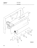 BACKGUARD Diagram and Parts List for FGF311PHSD  Frigidaire Range