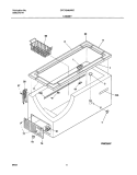 CABINET Diagram and Parts List for CFC13M5AW2  Uni Freezer