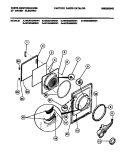 DOOR Diagram and Parts List for WDE216RBD1  Frigidaire Dryer