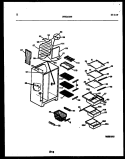 SHELVES AND SUPPORTS Diagram and Parts List for RS22F9YX1C  Gibson Refrigerator