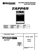 COVER Diagram and Parts List for TEF352SCWD  Tappan Range