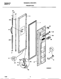 FREEZER DOOR Diagram and Parts List for WRS22WRCW1  Frigidaire Refrigerator