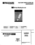 COVER Diagram and Parts List for WDP632GER0  Frigidaire Dishwasher