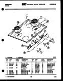 Part Location Diagram of 08014040 Frigidaire TOP-MAIN WHITE