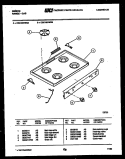 COOKTOP PARTS Diagram and Parts List for CGC1M1WXB  Gibson Range