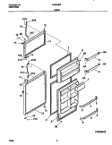 DOORS Diagram and Parts List for F44N18DTD0  Frigidaire Refrigerator