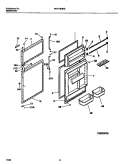 Part Location Diagram of 215915543 Frigidaire HANDLE-DOOR