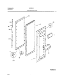 REFRIGERATOR DOOR Diagram and Parts List for MRS26LGJQ3  Uni Refrigerator