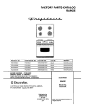 COVER Diagram and Parts List for FED355ABB  Frigidaire Range