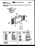 WINDOW MOUNTING PARTS Diagram and Parts List for A08LH5L1  Frigidaire Air Conditioner