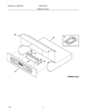 CONTROL PANEL Diagram and Parts List for PLEB30T9DCA  Frigidaire Wall Oven