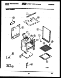 BODY PARTS Diagram and Parts List for GF300ND1  Frigidaire Range