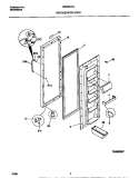 REFRIGERATOR DOOR Diagram and Parts List for MRS20HRAD6  Frigidaire Refrigerator