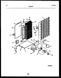 SYSTEM AND AUTOMATIC DEFROST PARTS Diagram and Parts List for FPCE24VPL0  Frigidaire Refrigerator