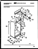 CABINET PARTS Diagram and Parts List for RT193MCD0  Frigidaire Refrigerator