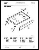 COOKTOP PARTS Diagram and Parts List for CE302BP2W1  Frigidaire Range