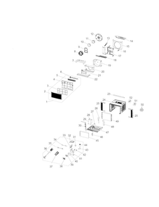 Recommended Spare Parts Diagram and Parts List for 25371124010  Kenmore Air Conditioner