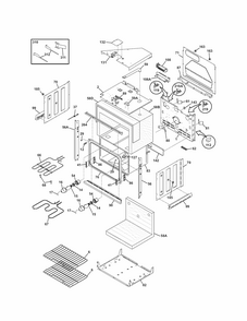 Body Diagram and Parts List for 79047833405  Kenmore Wall Oven