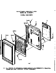 Control Panel Parts Diagram and Parts List for 5648598510  Kenmore Microwave
