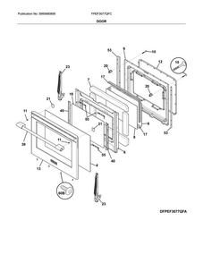 Part Location Diagram of 316452744 Frigidaire GLASS