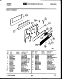 BACKGUARD Diagram and Parts List for 31-2239-00-04  Tappan Range
