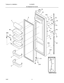 REFRIGERATOR DOOR Diagram and Parts List for GLHS38EGSB6  Frigidaire Refrigerator