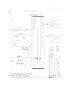 Wiring Diagram Diagram and Parts List for CGES3065KF5  Frigidaire Range