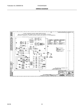 05 - WIRING DIAGRAM Diagram and Parts List for FAHE4045QW0  Frigidaire Washer