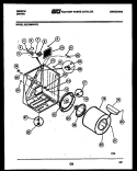 CABINET AND COMPONENTS Diagram and Parts List for DE27S6WVFC  Gibson Dryer