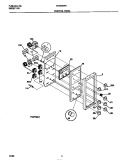 CONTROL PANEL Diagram and Parts List for REG638BNW5  Frigidaire Range