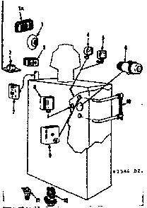 Part Location Diagram of 651.9228 Frigidaire Control