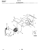 AIR HANDLING PARTS Diagram and Parts List for FAV157F1A1  Frigidaire Air Conditioner