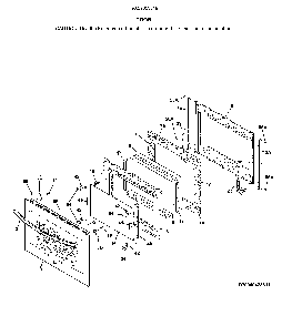 Door Diagram and Parts List for 79032603319  Kenmore Range