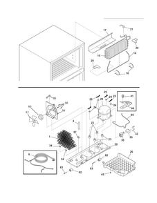 System Diagram and Parts List for FFHT2126LS4  Frigidaire Refrigerator