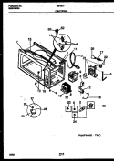 FUNCTIONAL PARTS Diagram and Parts List for 56-2451-10-04  Tappan Microwave