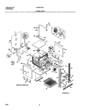LOWER OVEN Diagram and Parts List for GLEB27T8CBA  Frigidaire Wall Oven