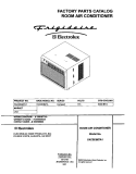 COVER Diagram and Parts List for FAC083M7A1  Frigidaire Air Conditioner