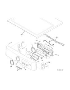 Controls Diagram and Parts List for EWMED70JSS4  Electrolux Dryer