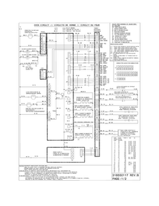Wiring Diagram Diagram and Parts List for EW30IS6CJSC  Electrolux Range