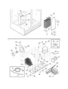 System Diagram and Parts List for EW23CS85KS2  Electrolux Refrigerator