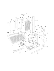 System Diagram and Parts List for FRS20ZGGB3  Frigidaire Refrigerator