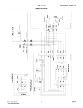 08 - WIRING DIAGRAM Diagram and Parts List for FFHI2131QS6  Frigidaire Refrigerator