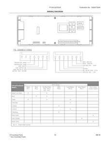 Wiring Diagram Diagram and Parts List for FFGW2425QSA  Frigidaire Wall Oven