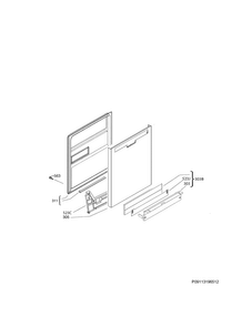 Part Location Diagram of A02374603 Frigidaire OUTER DOOR