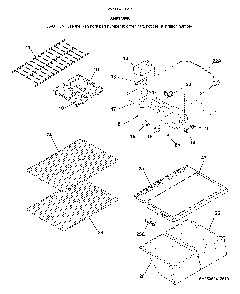 Shelves Diagram and Parts List for 25360419617  Kenmore Refrigerator