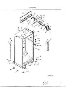 Top Mount Refrigerator Page 4 Diagram and Parts List for 178040A  Frigidaire Refrigerator