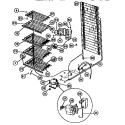 SYSTEM AND ELECTRICAL PARTS Diagram and Parts List for WFU14M3AW0  Frigidaire Freezer