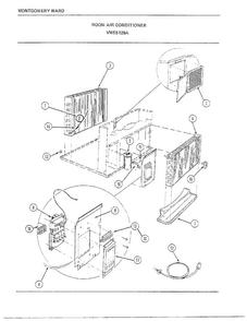 Room Air Conditioner Page 3 Diagram and Parts List for 5128A  Frigidaire Air Conditioner
